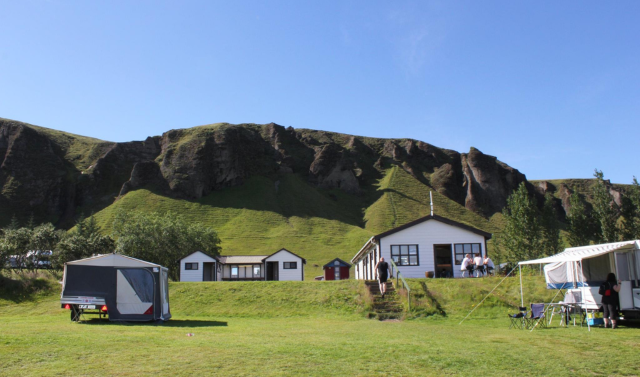 Camping at Kirkjubær II Camping Ground